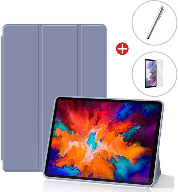 레노버 샤오신패드11 2025년 케이스 커버 (터치펜/필름), 라벤더, 1개