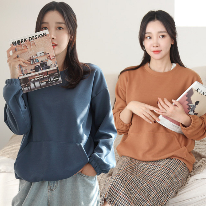 세이스타일 포엠 포켓 맨투맨