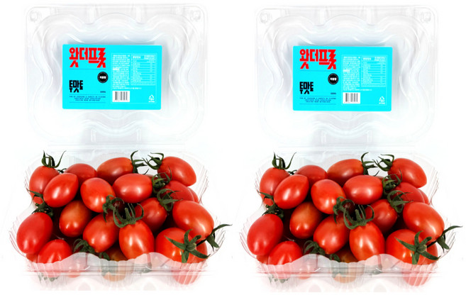 스테비아 토마토 방울토마토 자몽향 투맛토 500g 2팩 (1kg), 2개