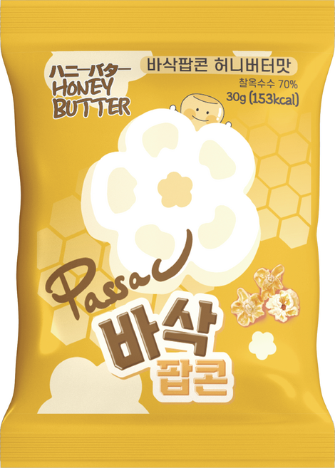 [공식판매처] 바삭팝콘 바삭허니버터맛, 10개, 30g