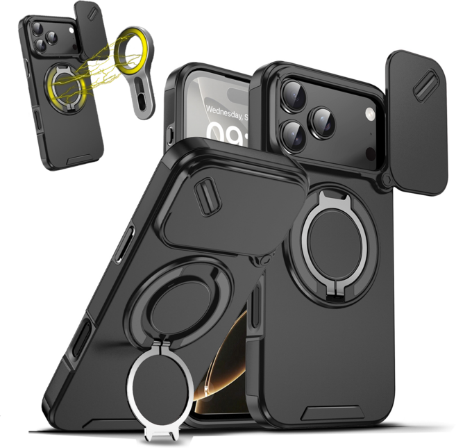 AYOUOK아이폰17 프로 맥스 케이스/아이폰 17 에어 케이스 카메라 윈도 보호 내장 자석 무선충전HJ-IP17PROMAX7233