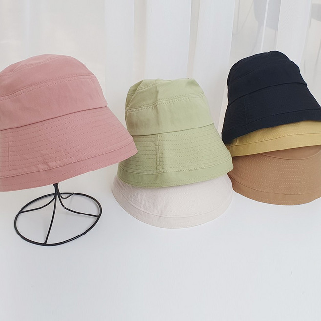 여성 버킷햇 면 벙거지 사계절 여행 골프 등산 캠핑 모자 오버핏 예쁜여성 버킷햇