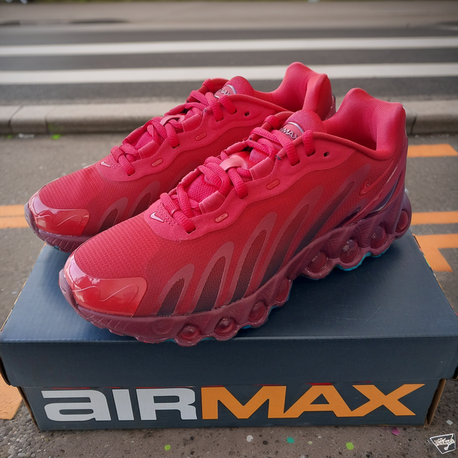 나이키 에어맥스 Dn8 유니버시티 레드 터프 레드 빨강 빨간 여성용 런닝화 운동화 스니커즈 신발 패션화 데일리화