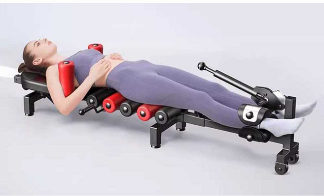 누워서하는 거꾸리 스트레칭 견인기 척추 허리 운동, 상세페이지 참고, 업그레이드 버전 (경추 견인)