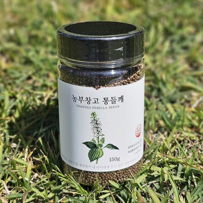 농부창고 [ 원적외선으로 볶은 ] 국산 햇 통들깨 150g, 2개