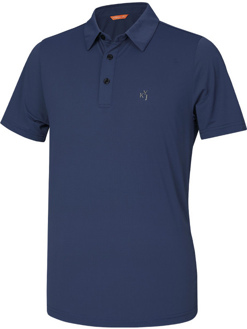 [김영주골프] 남성 카라 반팔 티셔츠_스판 메쉬 아이스웨이브