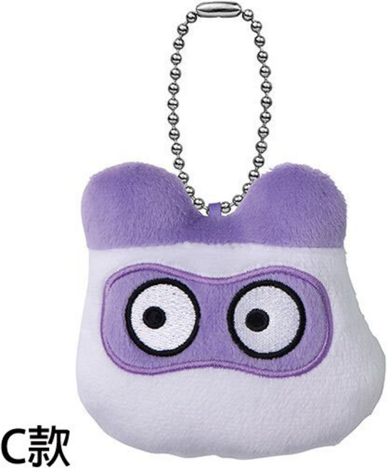 BANDAI 塔麻可吉大臉絨毛吊飾 塔麻歌子角色電子雞, 1個, C款/紫色款1F