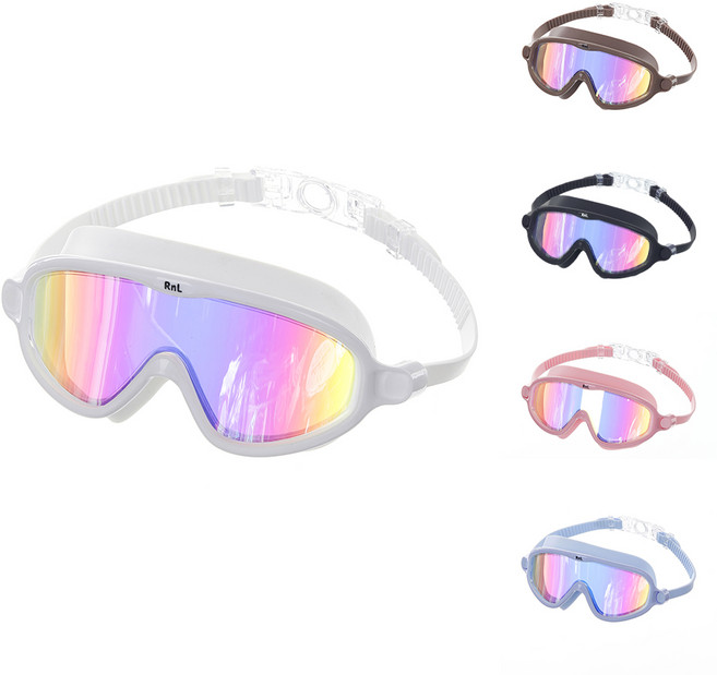 알앤엘 아동용 레인보우 와이드렌즈 고글수경, 1개, 화이트