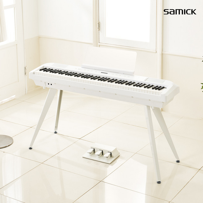 삼익 전자 디지털피아노 SP-X88 스타일리쉬 해머건반, 화이트, 1개