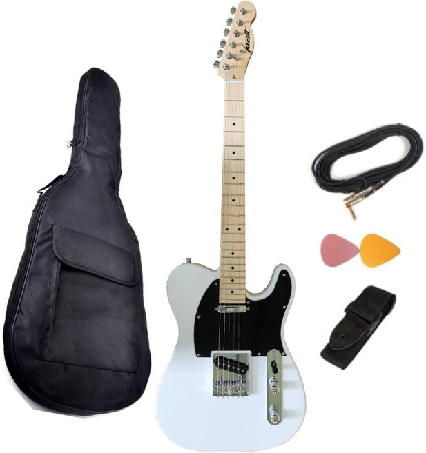 krait 입문용 일렉기타 텔레캐스터 전자기타 초보자 중급자, 투톤썬버스트, 1개