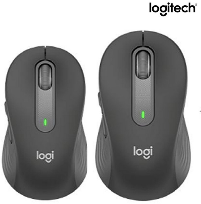 로지텍 코리아 정품 시그니처 M650L 큰손용 무소음 무선 블루투스 마우스 블랙 색상