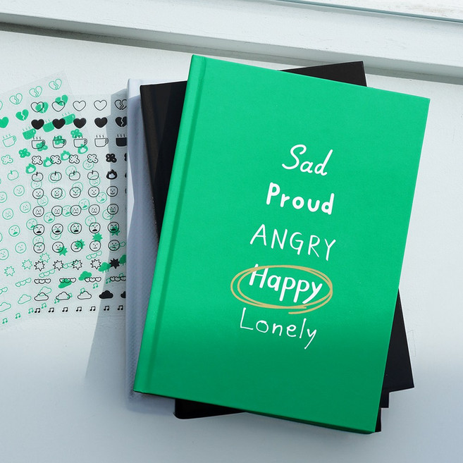 오늘기억 감정일기, 블랙, 1세트