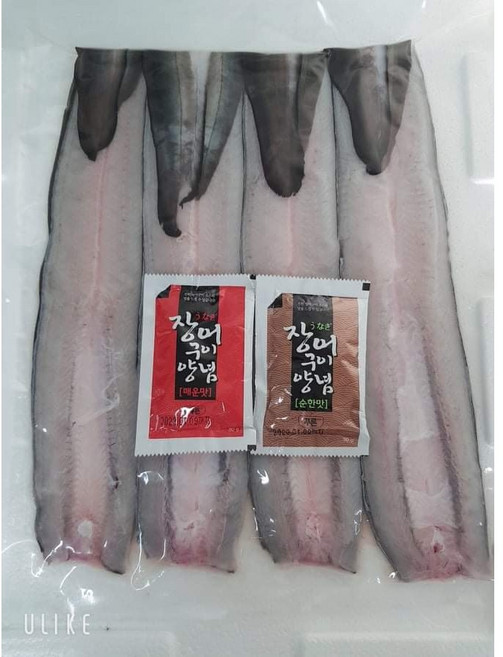 민물장어 자포니카 생장어 1kg 4마리 소스같이 당일배송 냉동보관, 1개