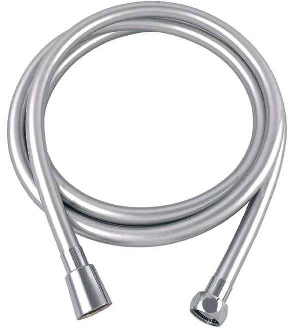 [KC인증] 철물마켓 국산 샤워기줄 물때방지 PVC 샤워호스 샤워기 호스 줄, 실버, 2m