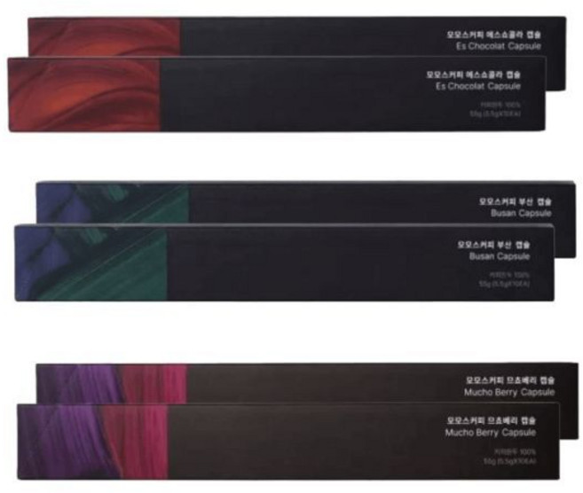 테온셀 모모스커피 캡슐 3종세트 에스쇼콜라 부산 므쵸베리 각20개 총60개 - 에스쇼콜라n부산n므쵸베리, 없음, 5g, 20