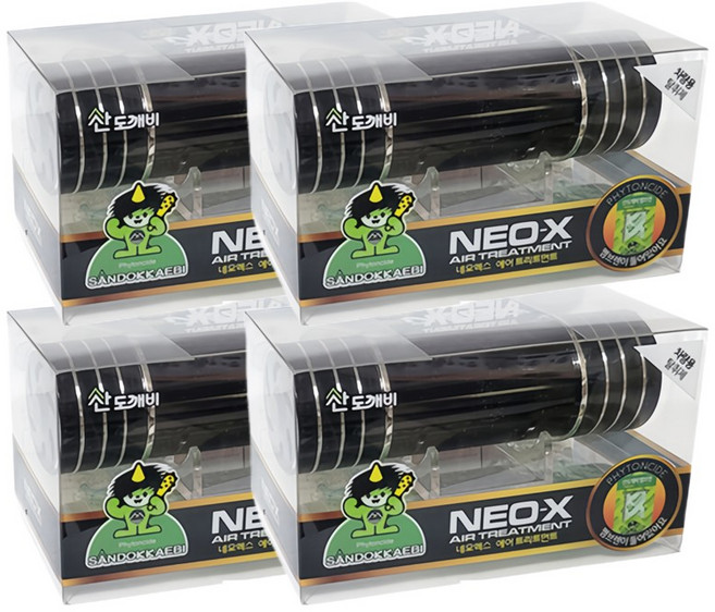 산도깨비 멤브렌 케이스 네오엑스 피톤치드 검정색, 피톤치드검정색, 4개