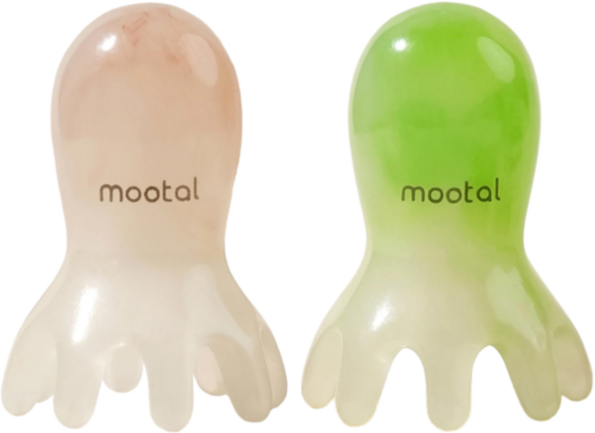 무탈 두피괄사 머리 승모근 지압 마사지기 1+1, 크림1개 + 그린1개, 2개