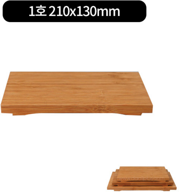 대나무 초밥 접시 나무접시 회 플레이팅 스시 도마 5size, 대나무도마