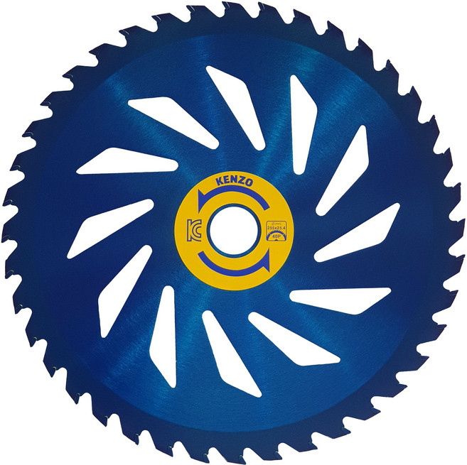 KENZO 원형 예초기 톱날(255mm) / 10인치 / 40날 / SK-5날, 5623(소목), 1개