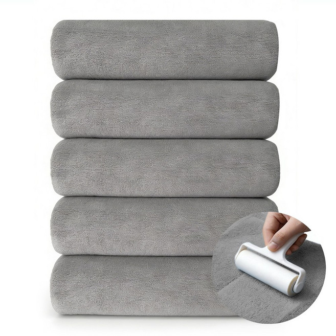 연화삼월 호텔 수건 40수 수건 10장 무형광 OEKO-TEX 알러지/진드기 방지 항균인증 세면 타올 수건 집들이 선물 400GSM 세면 타올, 5개, 03연회색