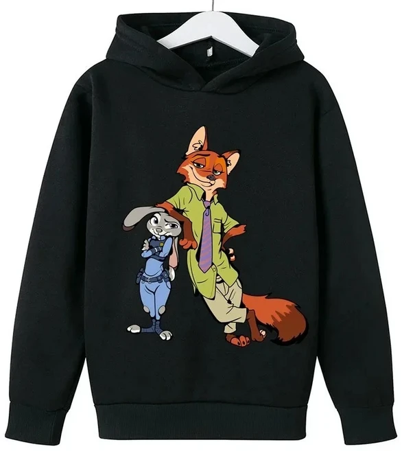 올스토어 potdemiel 패션 아동복 Zootopia Judinik 후드티 가을 겨울 소녀 및 따뜻한 스웨터, 05 150, 04 2