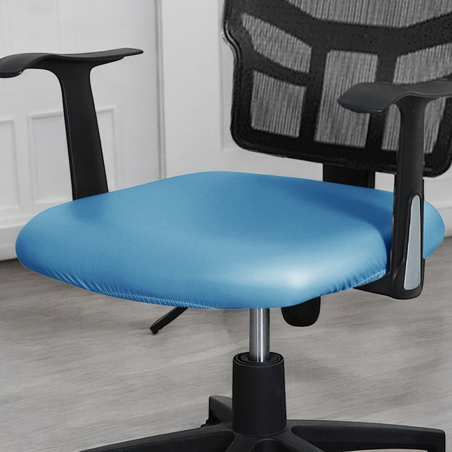 시디즈 듀오백 린백 퍼시스 일룸 의자 호환 PU레더 의자커버, 1개, 오션블루