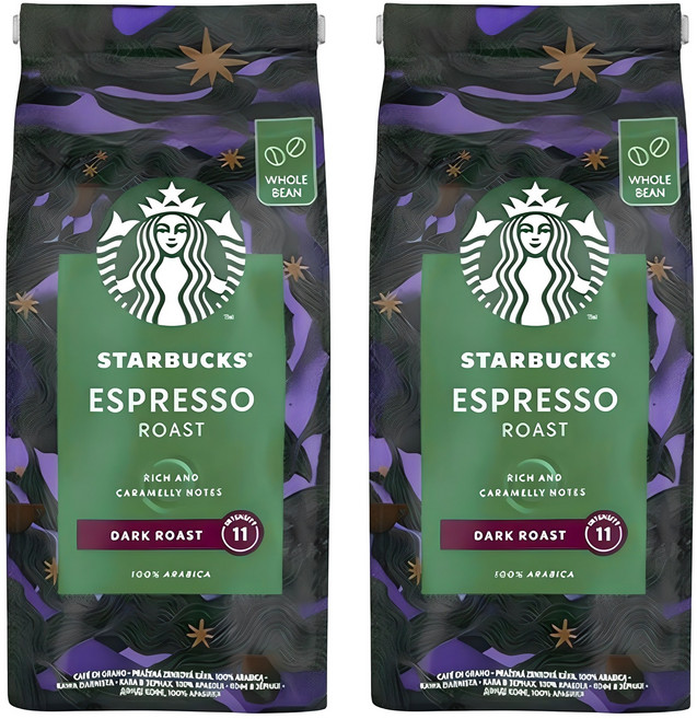 스타벅스 에스프레소 로스트 다크 카라멜리 노트(원두), 2개, 200g