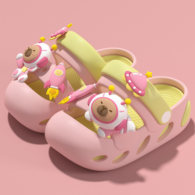 달콩슈 아동용 EVA 우주인 곰 남아 여아 샌들 슬리퍼 DKE130
