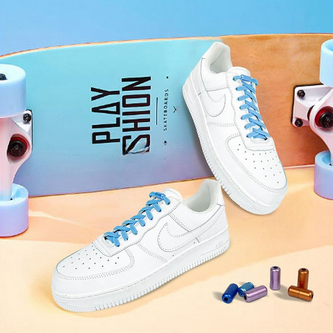 [췸이네]탄성 매듭없는 버클 신발끈 고정 고무줄 운동화끈