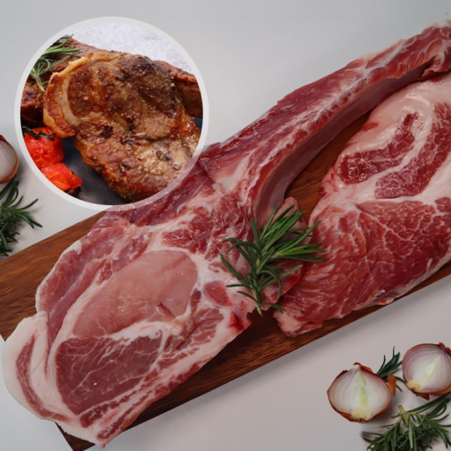 돈마호크 돈토마호크 한돈 망치목살 650g, 1개