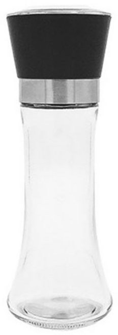 유리 양념통 그라인더 소금통 후추통 블랙 180ml 1P, 1개