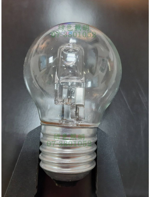 綠色照明 鹵素燈泡 110V, 1個, 清光燈泡220V28W E27 G45