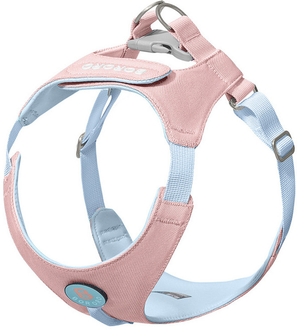 리헨 파스텔톤 강아지 반려견 고급형 원터치 소형견 중형견 하네스 단품, 1개