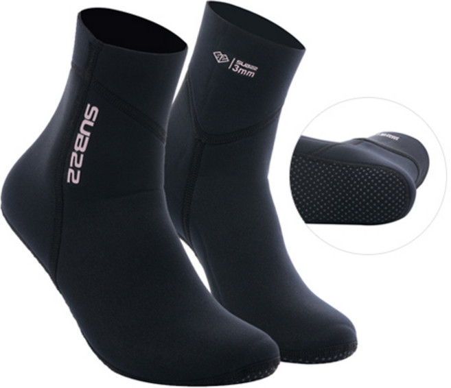 서브22 오리발삭스 프리다이빙 스쿠버 핀 양말 3mm, L