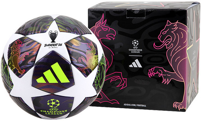 아디다스 UCL 파이널 리그 박스 축구공, JX9077, 1개