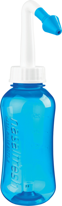 나잘후레쉬 비강 코 세척기 300ml 용기 블루 (2.7g 분말 2포 포함), 1개