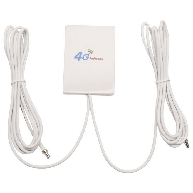 4G LTE 안테나 3G 4G 패널 안테나 SMA TS9 CRC9 커넥터 2M E8372 E3372 B315 라우터 USB 모뎀 TS9 용 케이블, TS9, 하얀색