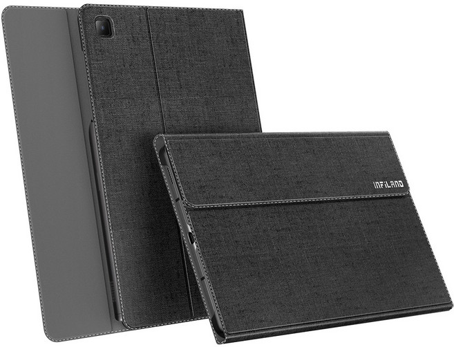 갤럭시탭S6라이트 S펜수납 북커버 케이스 SM-P610 P615N, 블랙