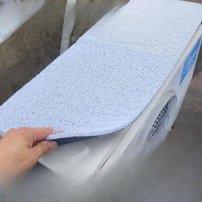 에어컨 실외기 보호 커버 방수 차양막 여름철 먼지 방지 무음 소음 감소 깔끔하고 튼튼한 디자인, 화이트 자석 + 폼 포함