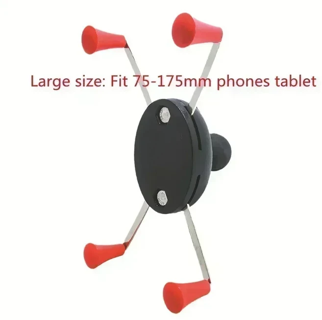 Jadkinsta 볼헤드 휴대폰 마운팅 홀더 패드 태블릿에 적합한 크기 55-135mm 브래킷 빅 사이즈 1 인치, 03 Big red caps, 1개