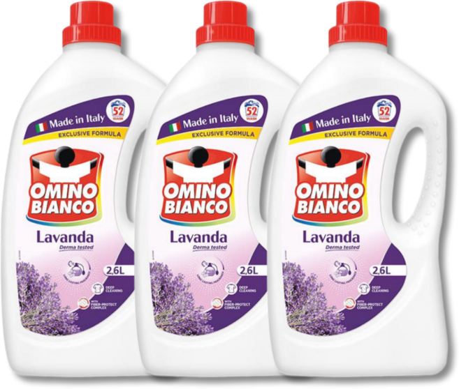 오미노비앙코 라벤더향 액상세제 본품, 2.6L, 3개