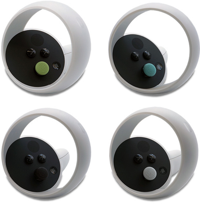 큐빅스토어 오큘러스 퀘스트2 컨트롤러 스틱 커버, 그린, 1개