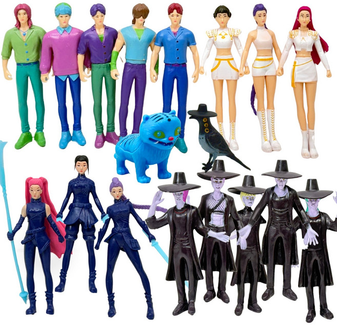 케이팝 데몬 헌터스 피규어 헌트릭스 사자보이즈 케데몬피규어, 18개