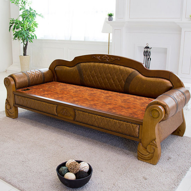 전국무료배송[현대의료기] 312NSF 황토숯볼 흙쇼파 돌쇼파, 브라운