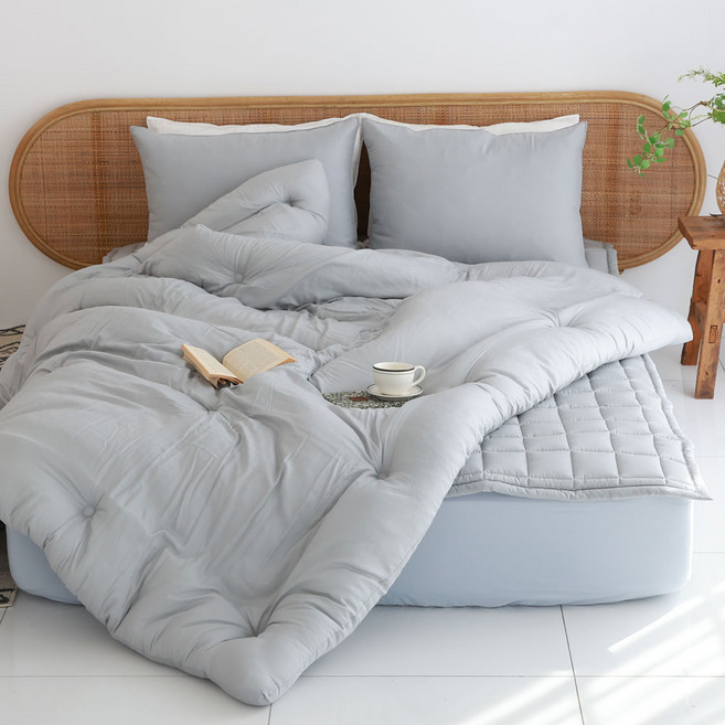 바숨 렌징 모달 100% 기숙사 차렵 이불+베개커버 이불세트