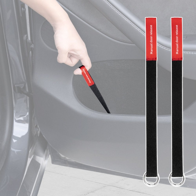 호환 테슬라 주니퍼 하이랜드 비상탈출 스트랩 2열도어 2개입 신형 모델3 모델y, n1951 주니퍼or하이랜드 뒷좌석탈출스트랩, 1세트