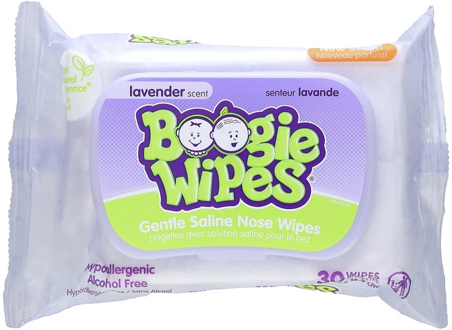 Boogie Wipes 순한 식염수 코전용 티슈 라벤더 향 30매, BoogieWipes순한식염수코전용티슈라벤더향30매, 1개 - 쿠팡