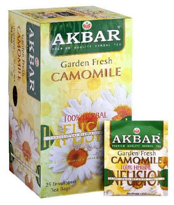 (아크바) 캐모마일 허브차 25티백 카모마일 Chamomile Akbar, 1.5g, 25개입, 1개