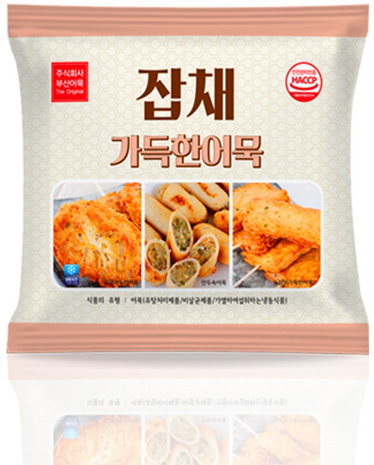 부산어묵 잡채 가득한 어묵, 2개, 200g