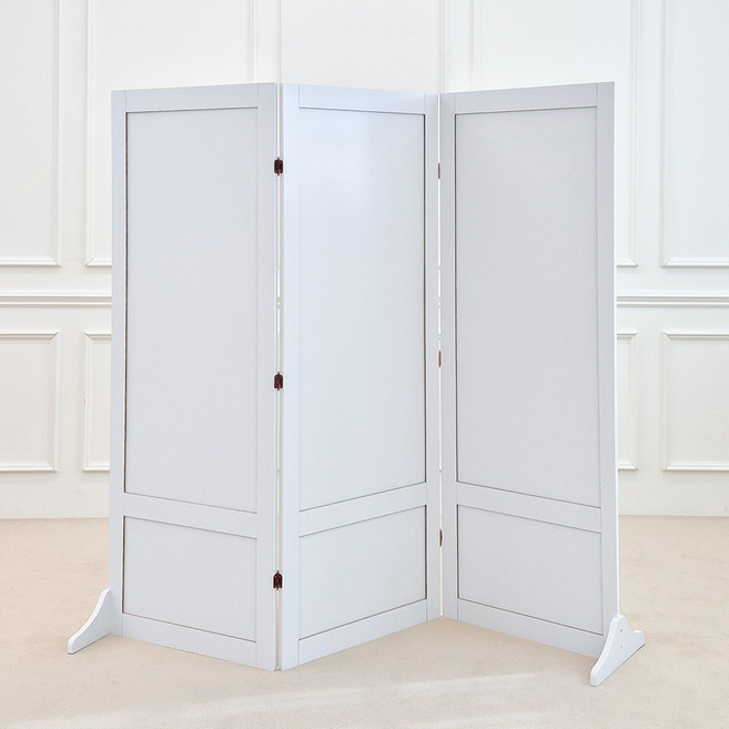 접이식 3단 (1800x1700) 파티션 가림막 식당 칸막이 가벽 공간분리, 올화이트